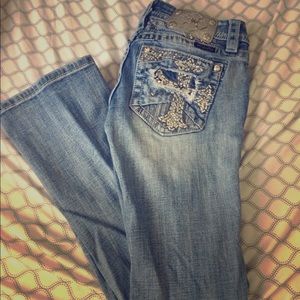 Distressed Miss Me jeans